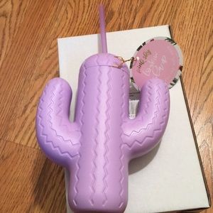 Pink Sky Cactus Cup with Straw